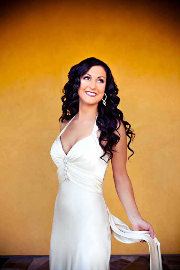 bride in wedding dress - photo by Southern California wedding photographers Callaway Gable